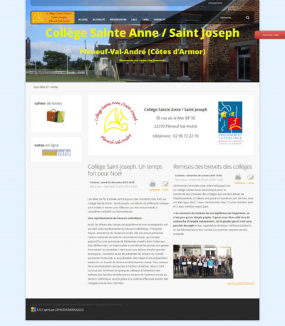 Collège Sainte Anne / Saint Joseph (Pléneuf-val-André, 22)